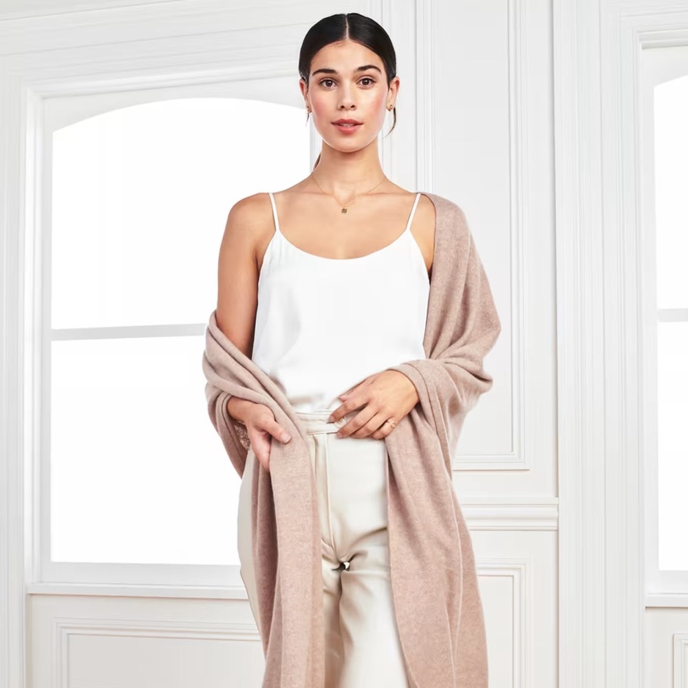 Quince Mongolian Wrap Cashmere- NWT